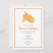 'Three Pumpkins' Einladung (Vorderseite)