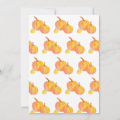 'Three Pumpkins' Einladung (Rückseite)