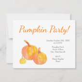 'Three Pumpkins' Einladung (Vorderseite)