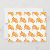 'Three Pumpkins' Einladung (Rückseite)