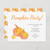 'Three Pumpkins' Einladung (Vorne/Hinten)