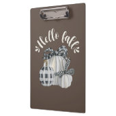 Three Pumpkins Hello Fall Klemmbrett (Links)