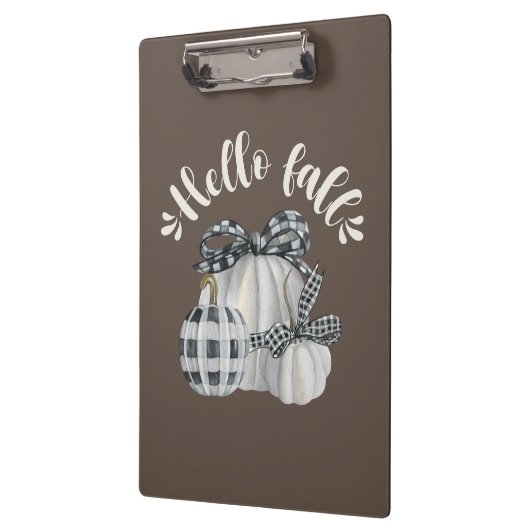 Three Pumpkins Hello Fall Klemmbrett (Links)