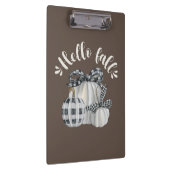 Three Pumpkins Hello Fall Klemmbrett (Rechts)