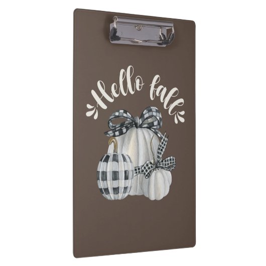 Three Pumpkins Hello Fall Klemmbrett (Rechts)
