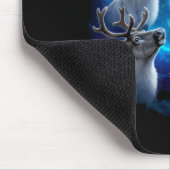 Three Reindeer Howling At The Moon Merry Christmas Mousepad (Ecke)