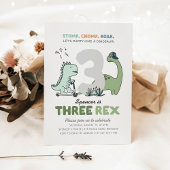 Three Rex Birthday Party Invitation Einladung