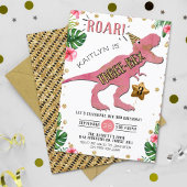 Three Rex Dinosaur 3. Geburtstag Einladung