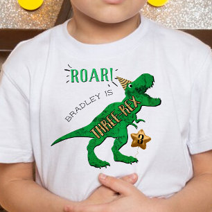 Three Rex Dinosaur 3. Geburtstag Kleinkind T-shirt