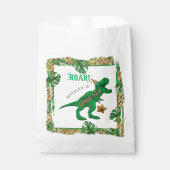 Three-Rex Dinosaur 3rd Birthday Geschenktütchen (Vorderseite)