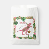Three-Rex Dinosaur 3rd Birthday Geschenktütchen (Vorderseite)