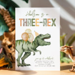Three-Rex Dinosaur Geburtstagseinladung Einladung<br><div class="desc">Drei-Rex Dinosaurier Geburtstag Einladung. Bitte melde mich,  wenn du ein anderes Alter auf der Einladung haben möchtest. Bereit,  von dir personalisiert zu sein!</div>