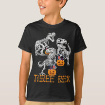 Three Rex Dinosaur Skeleton 3 Jahre Altes Hallowee