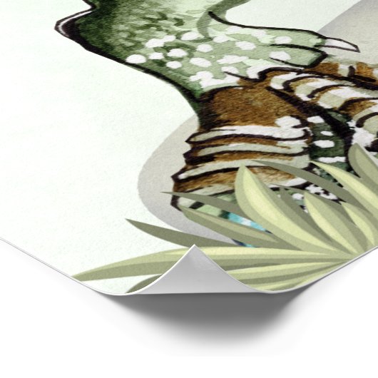 Three Rex - Funny Birthday 3rd Boy Dinosaur Poster (Ecke)