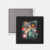 Three Rex Moon 3 Dinos Howling Weidengestalt Magnet (Vorderseite/Rückseite)