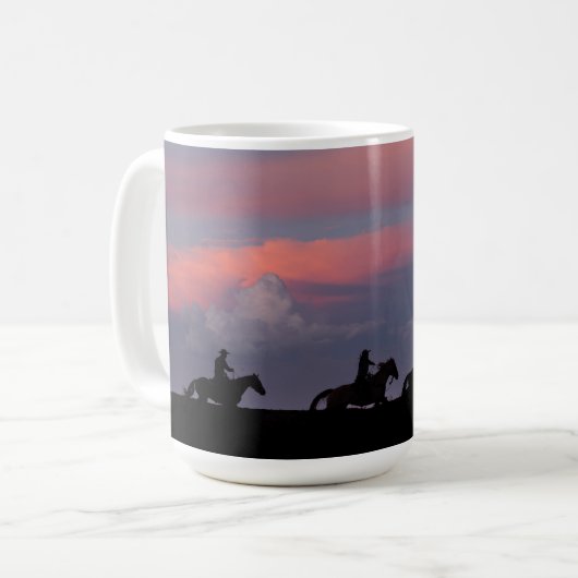 Three Riders, One Horizon Kaffeetasse (Vorderseite Links)