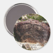 Three Rivers Petroglyph Magnet (Vorderseite/Rückseite)