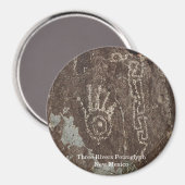 Three Rivers Petroglyph Magnet (Vorderseite/Rückseite)