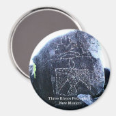 Three Rivers Petroglyph Magnet (Vorderseite/Rückseite)
