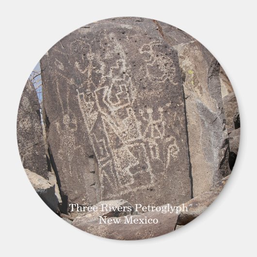 Three Rivers Petroglyph Magnet (Vorne)
