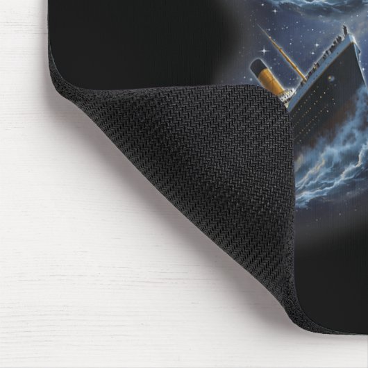 Three Rms Titanic Moon 3 Howling At Moon Funny Wei Mousepad (Ecke)