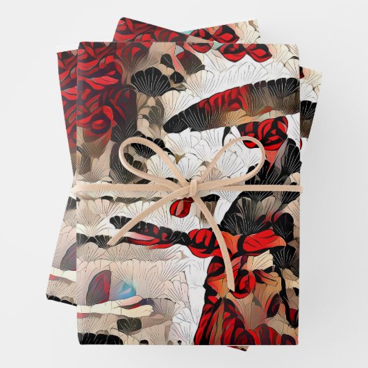 Three Ronin von NFT Artisans Geschenkpapier Set (Beispiel)