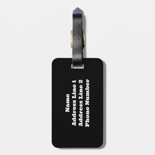 Three Rottweiler Dogs - Pack of Rotties Gepäckanhänger (Rückseite vertikal)