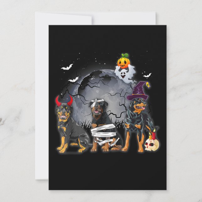 Three Rottweilers Satan Witch Mummy Halloween Cost (Vorderseite)