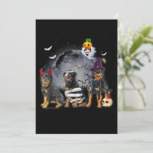 Three Rottweilers Satan Witch Mummy Halloween Cost Ankündigung (Stehend Vorderseite)