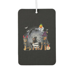 Three Rottweilers Satan Witch Mummy Halloween Cost Autolufterfrischer