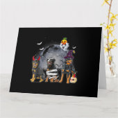 Three Rottweilers Satan Witch Mummy Halloween Cost Karte (Gelbe Blume)