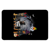 Three Rottweilers Satan Witch Mummy Halloween Cost Magnet (Horizontal)