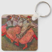 Three Russian Dancers by Edgar Degas Schlüsselanhänger (Rückseite)