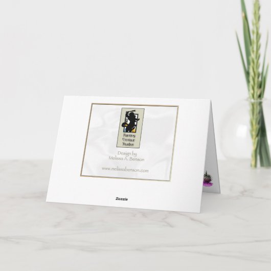 Three Scottish Thistles Karte (Rückseite)