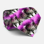 Three Scottish Thistles Krawatte (Gerollt)