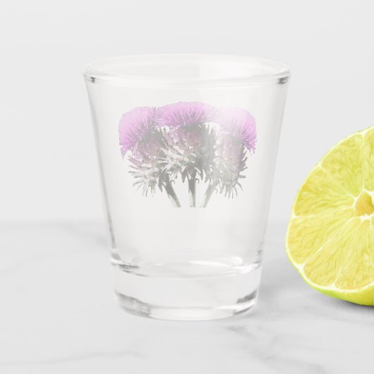 Three Scottish Thistles Schnapsglas (Rückseite)