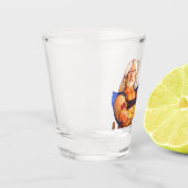 Three Scottish Thistles Schnapsglas (Links)