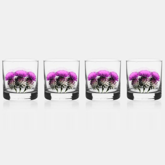 Three Scottish Thistles Whiskyglas (Vorderseite)