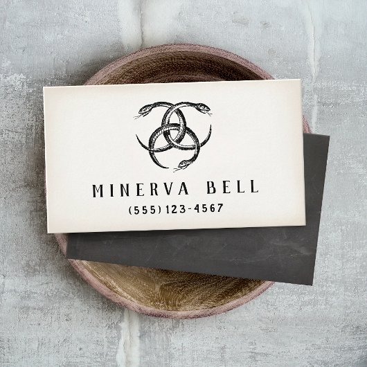 Three Serpents Halloween Visitenkarte