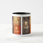 Three Shakespeare Portrait Collage Tasse (Zentrum)