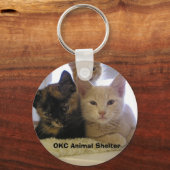 Three Shelter Kittens Schlüsselanhänger (Vorderseite)