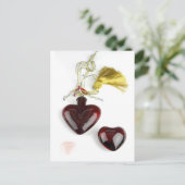 Three Shiny Hearts Postkarte (Stehend Vorderseite)
