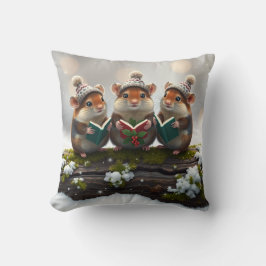 Three singing mice, Christmas fun! Kissen