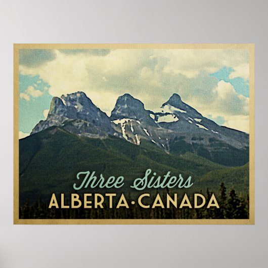Three Sisters Alberta Canada Poster (Vorne)