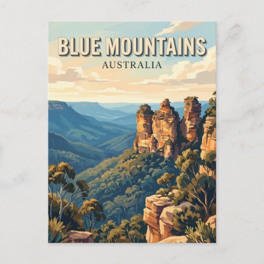 Three Sisters Australien Postkarte (Vorderseite)