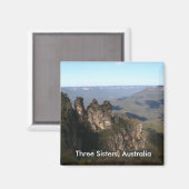 Three Sisters Formation, Australien, Magnet (Vorderseite/Rückseite)