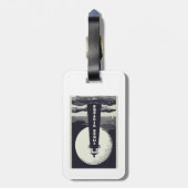 Three Sisters Lighthouse Massachusetts Moon Gepäckanhänger (Rückseite vertikal)