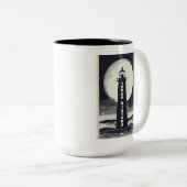 Three Sisters Lighthouse Massachusetts Moon Zweifarbige Tasse (VorderseiteRechts)