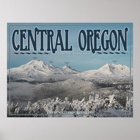 Three Sisters Wilderness Messenger Bag Poster (Vorne)