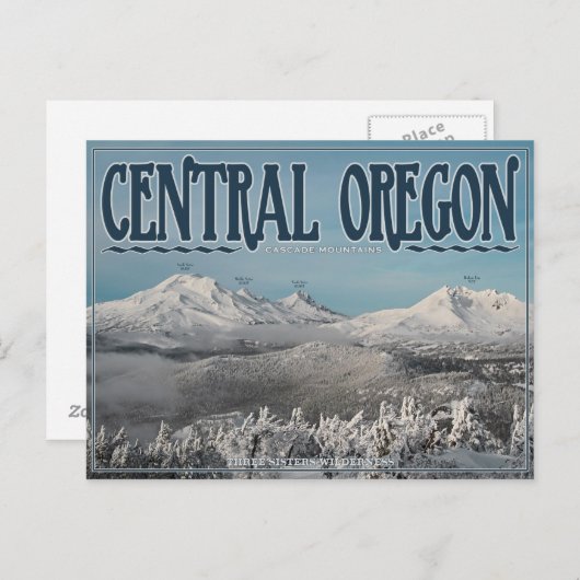 Three Sisters Wilderness Messenger Bag Postkarte (Vorne/Hinten)